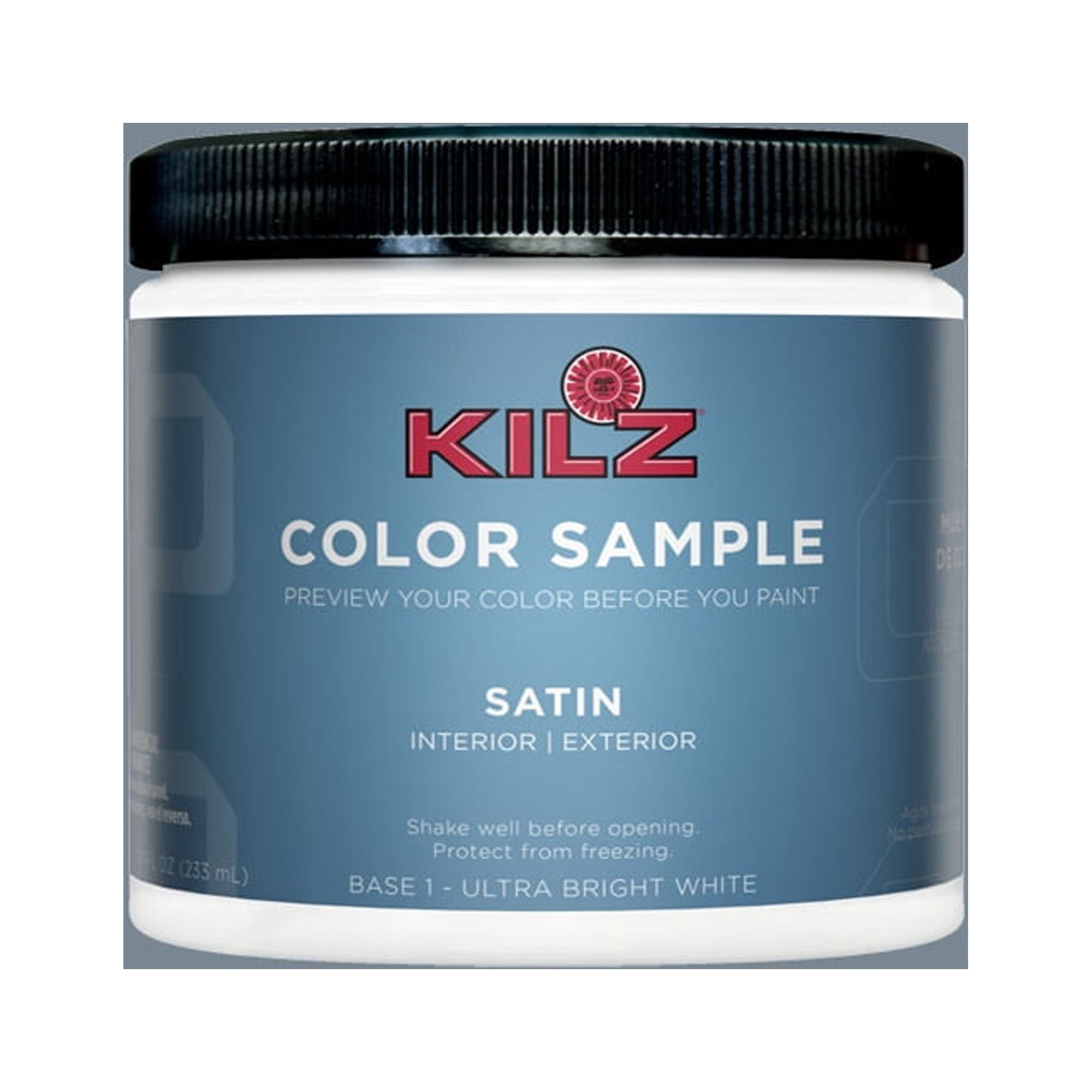 KILZ Complete Coat Paint & Primer, Interior/Exterior, Satin, Porpoise