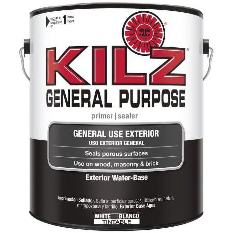 KILZ Latex Primer, Exterior, 1 Gallon