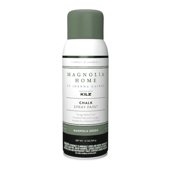 KILZ Magnolia Home Super-Matte Chalk Spray Paint, 12 oz  Magnolia Green