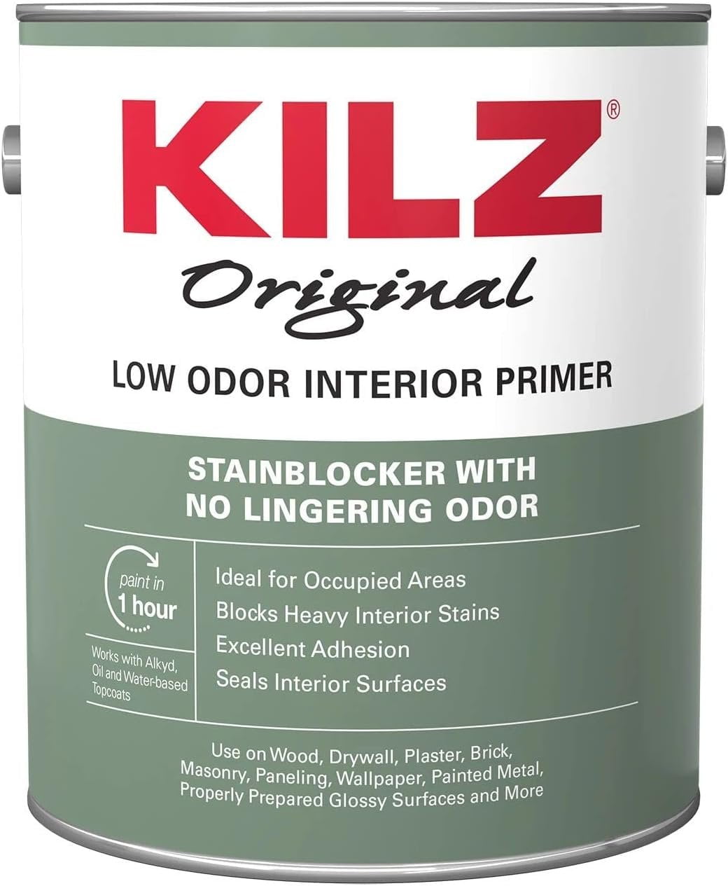KILZ Original Low Odor Interior Primer, Premium OilBased Household