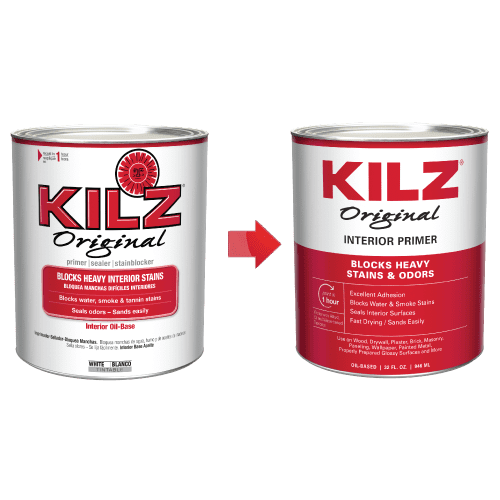 KILZ Original Multi-Surface Oil-Based, White Primer, Interior, 1 Quart