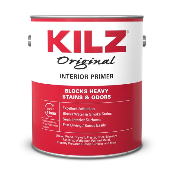 KILZ Original Multi-Surface Stain Blocking Primer, Interior, 1 Gallon