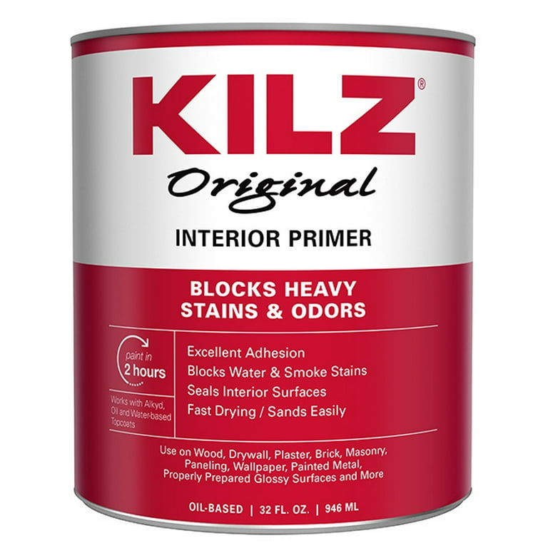 KILZ 2 Interior/Exterior Multi-Surface Primer, Sealer & Stainblocker, White, Water-Based - New Look, Same Trusted Formula KILZ 2 Interior/Exterior Multi-Surface Primer, Sealer & Stainblocker, White, Water-Based - New Look, Same Trusted Formula