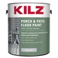 KILZ Porch & Patio Latex Floor Paint, Interior/Exterior, Low-Lustre Enamel, Silver Gray, 1 Gallon - image 1 of 5