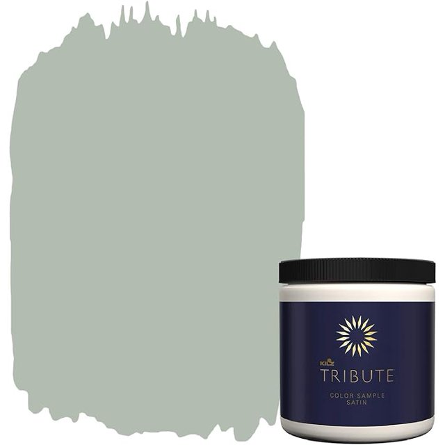 KILZ TRIBUTE Paint & Primer, Interior, Color Sample, Statue Green, 8