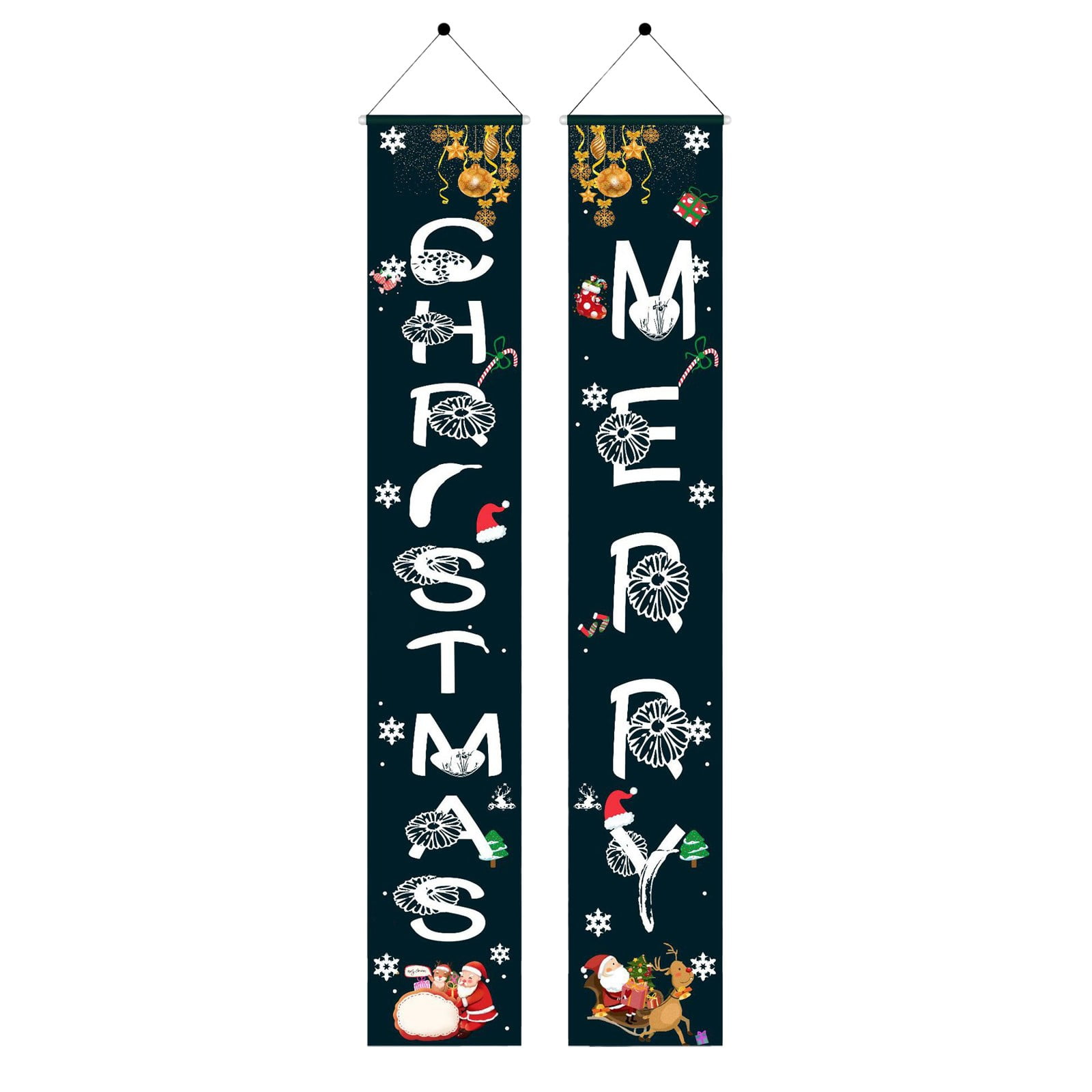 KIMAN 2024 Latest Decorations Christmas Decoration Couplets Curtain