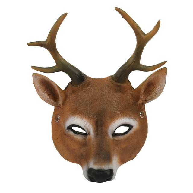 KIMAN 2024 Toys Party Latex Deer Head Christmas 3D Animal Realistic
