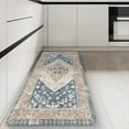 thumbnail image 1 of KIMDOE Kitchen Rugs Cushioned Anti Fatigue Kitchen Mat Non-Skid Waterproof Comfort Foam Standing Mat for Kitchen Decor,Floors,Office,Blue and Gold, 1 of 6