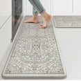 thumbnail image 1 of KIMDOE Kitchen Rugs Cushioned Anti Fatigue Kitchen Mat Non-Skid Waterproof Kitchen Runner Rug Ergonomic Comfort Foam Standing Mat for Kitchen Decor,Floors,Office,Laundry Grey 17"x29.5"+17"x47", 1 of 5