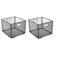 KIMERSE 2 Pcs Metal Folding File Rack, Mesh Design Document Organizer ...