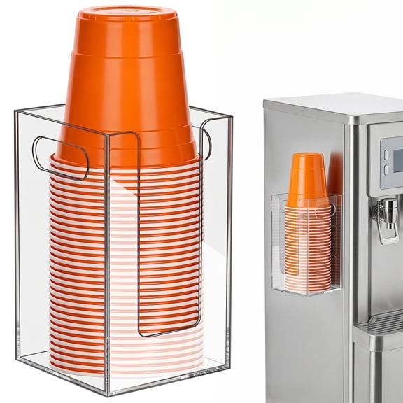 KIMERSE Wall-Mounted Cup Dispenser, Bathroom Cup Holder Fits Disposable Paper up to 16 oz, for Home, Office, Hospital, Gym