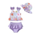 KIMI BEAR Newborn Baby Girl Swimsuit Sets 612 Months Bowknot