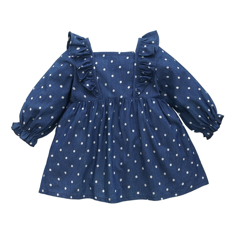 Newborn navy hotsell blue dress