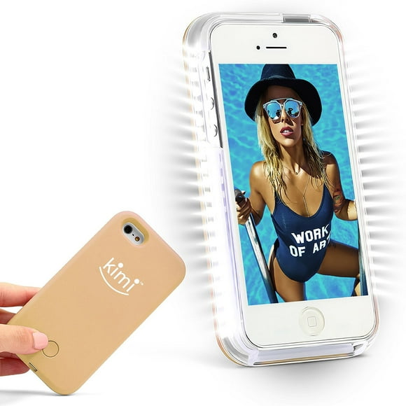 KIMI Selfie Light Iphone 6 Plus and 6s Plus Case, Fashion Luxury Flash Mobile Led Cover, Increase Facial Light, Luminous Cell Phone Light Up Bumper, Protective Shell