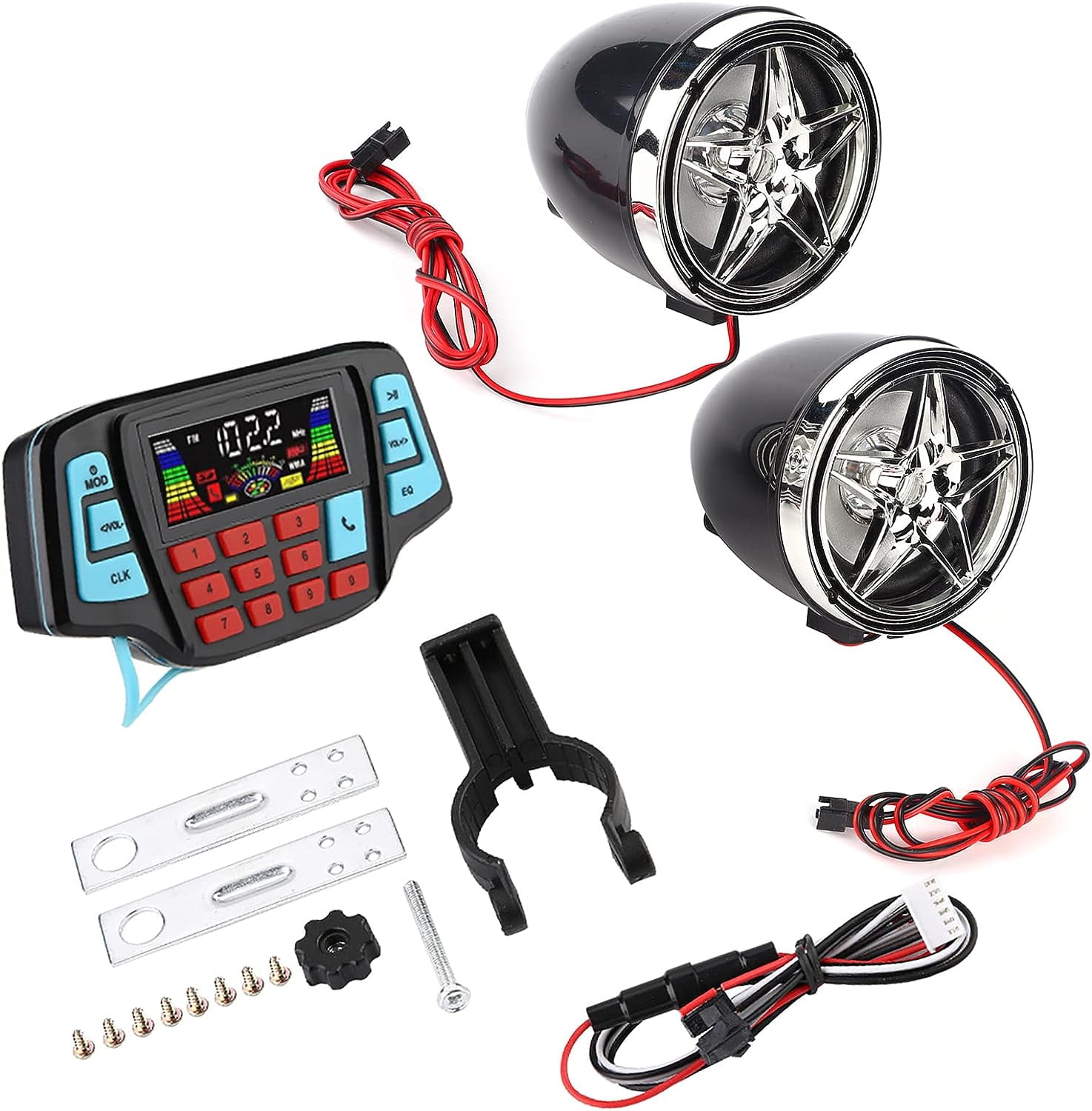 KIMISS Waterproof Bluetooth Motorcycle Stereo Speaker Waterproof