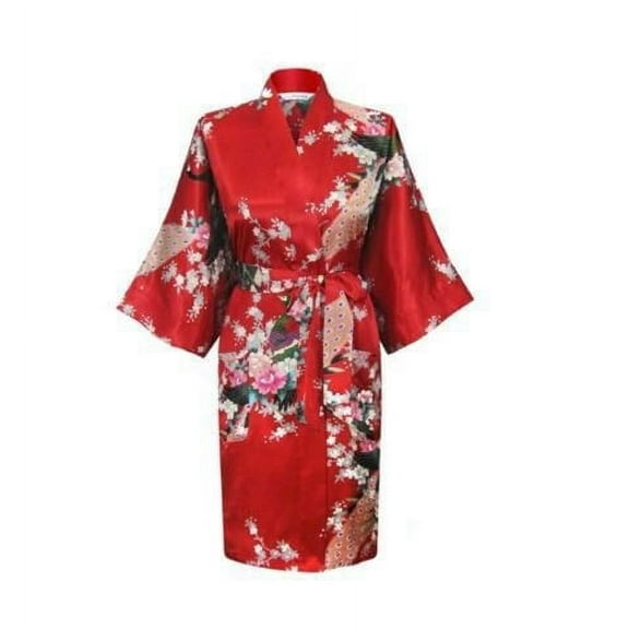 KIMONO - Silk/Satin Robe - Pretty FLORAL