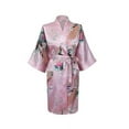 thumbnail image 1 of KIMONO - Silk/Satin Robe - Pretty FLORAL, 1 of 7
