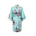 thumbnail image 1 of KIMONO - Silk/Satin Robe - Pretty FLORAL, 1 of 7
