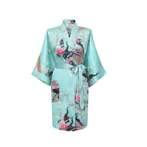 KIMONO - Silk/Satin Robe - Pretty FLORAL