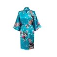 thumbnail image 1 of KIMONO - Silk/Satin Robe - Pretty FLORAL, 1 of 7