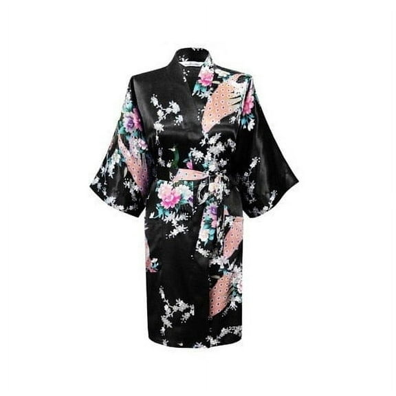 KIMONO - Silk/Satin Robe - Pretty FLORAL