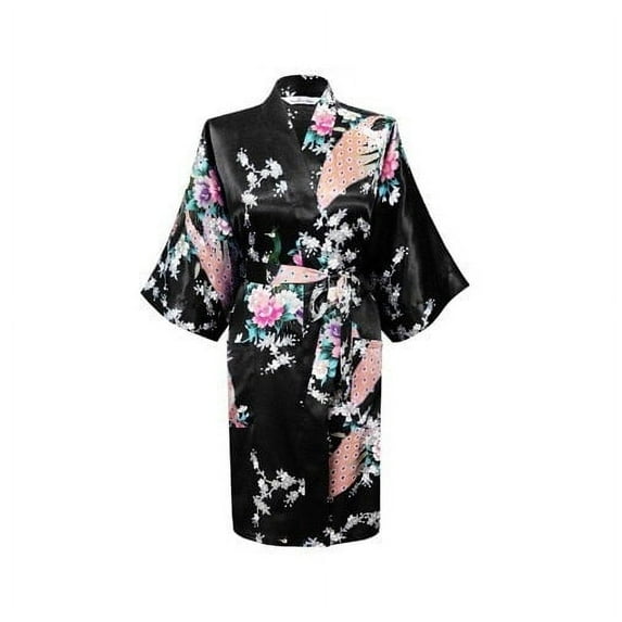 KIMONO - Silk/Satin Robe - Pretty FLORAL