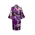 thumbnail image 1 of KIMONO - Silk/Satin Robe - Pretty FLORAL, 1 of 7