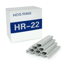 KIMSING HR-22 15 Gauge 3/4'' Crown Galvanized D-Rings Industrial Hog Ring Staples 1600 PCS/Box