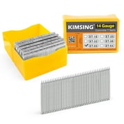 KIMSING ST50 14 Gauge 2'' Length Concrete Nails Concrete T-Nails galvanzied, for Concrete Nailers Smooth Shank 800 PCS/BOX