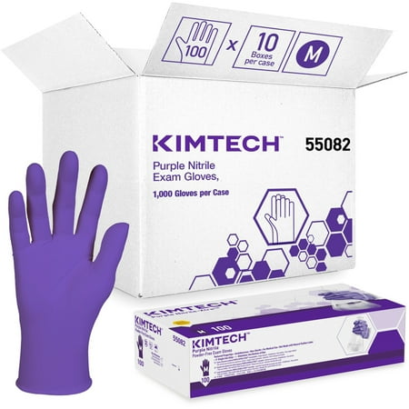 KIMTECH, KCC55082CT, Purple Nitrile Exam Gloves, 1000 / Carton, Purple