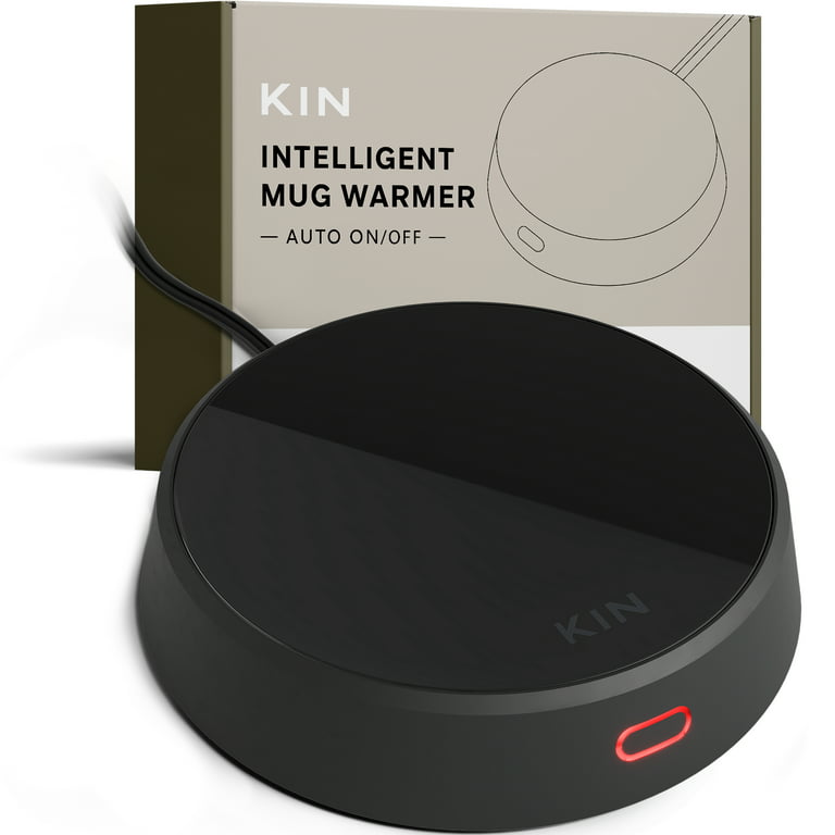KIN Coffee Mug Warmer for Desk - Smart 3-Setting Coffee Cup Warmer with  Auto Shut Off and Lid