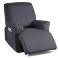 thumbnail image 1 of KINCAM Recliner Armchair Slipcover Stretch Recliner Chair Cover with Pockets, 3-Pieces Furniture Recliner Sofa Covers Protector, Dark Gray, 1 of 10