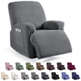 thumbnail image 1 of KINCAM Recliner Chair Cover 3-Pieces, Soft Stretch Recliner Slipcover with Armrest Covers Daily Furniture Protection, Dark Gray, 1 of 9