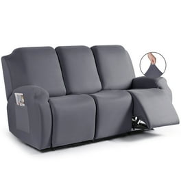 LiveGo Seater Velvet Recliner Sofa Slipcover with Cup Holders