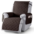 thumbnail image 1 of KINCAM Waterproof Recliner Chair Covers, Non-Slip Recliner Protector with Side Storage Pocket Washable Furniture Cover,Chocolate 23.6", 1 of 8