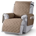 thumbnail image 1 of KINCAM Waterproof Recliner Chair Covers, Non-Slip Recliner Protector with Side Storage Pocket Washable Furniture Cover, Light Brown 23.6", 1 of 8