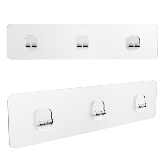 KINCMAX 4 Packs Strong Sticky Waterproof Heavy-duty Wall Adhesives Nail Free Transparent Adhesive Pad No-trace Wall Stick Adhesives Hook Strip for Shower Caddy Kitchen Racks Bathroom Storage Shelves