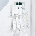 KINCMAX Shower Caddy, Rustproof SUS304 Stainless Steel, Adhesive Wall