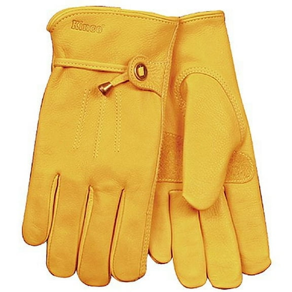 KINCO 199-XL Men's Unlined Premium Grain Cowhide Gloves, X-Large, Golden