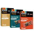 thumbnail image 1 of KIND Bar Minis, Variety Pack, Dark Chocolate Nuts and Sea Salt, Peanut Butter, Caramel Almond, Healthy Snacks, Gluten Free, 30 Count, 1 of 5