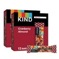 thumbnail image 1 of KIND Bars, Cranberry Almond, Healthy Snacks, Gluten Free, 5g Protein, 24 Count., 1 of 3