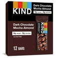 thumbnail image 1 of KIND Bars, Dark Chocolate Mocha Almond, Healthy Snacks, Gluten Free, Low Sugar, 5g Protein, 12 Count, 1 of 5