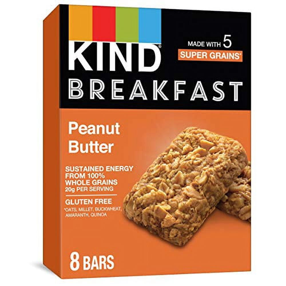 KIND Breakfast Bars, Peanut Butter, Healthy Snacks, Gluten Free, 32