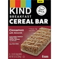 thumbnail image 1 of KIND Breakfast Cereal Bars, Cinnamon with Almonds, Healthy Snacks, Gluten Free, 100% Whole Grains, 3g Protein, 6 Count, 1 of 10