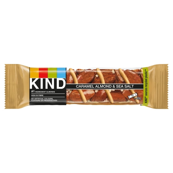 KIND Caramel Almond & Sea Salt Cereal bar 40g, Imported from Britain