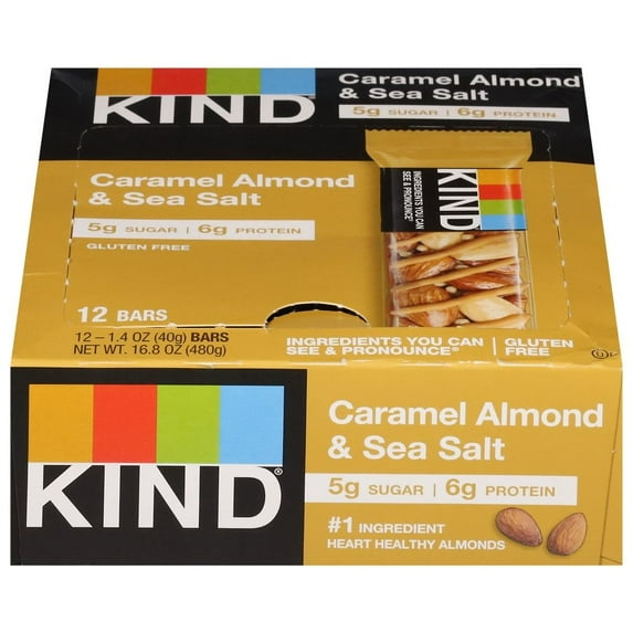 KIND Caramel Almond & Sea Salt Nuts and Spices Bars 12 ct - Pack of 1
