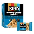 thumbnail image 1 of KIND Dark Chocolate Chunk Healthy Grains Energy Bars, 10 Count, 1 Cardboard Box, 1 of 7