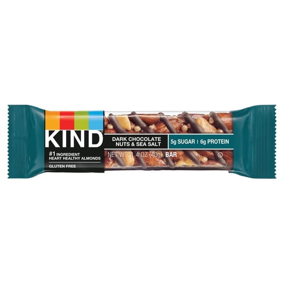 KIND Dark Chocolate Nuts & Sea Salt Nut Bars 1 ct - Pack of 3