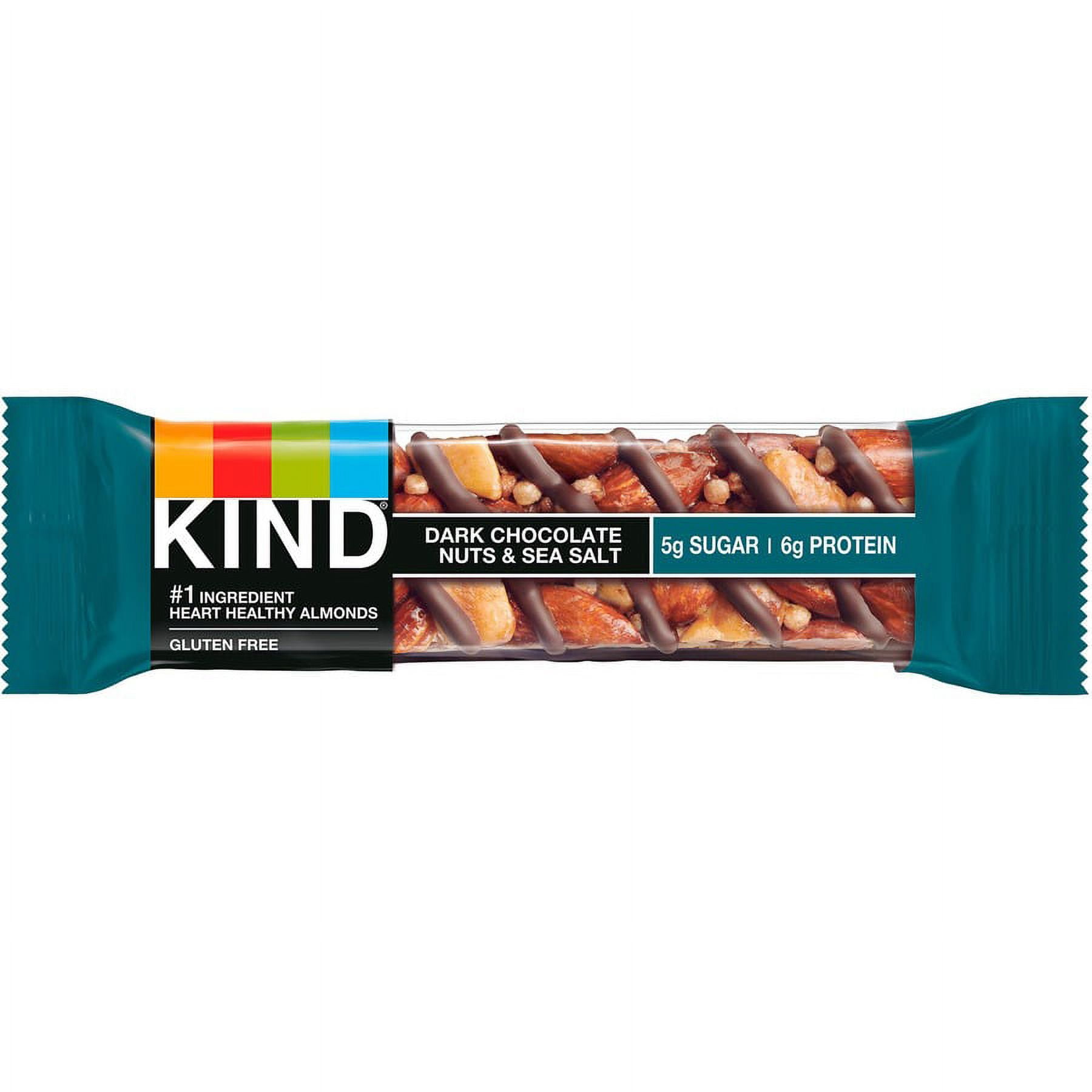 KIND Dark Chocolate Nuts/Sea Salt Snack Bars - Gluten-free, Non-GMO- 1.40 oz - 12 / Box | Bundle of 2 Boxes