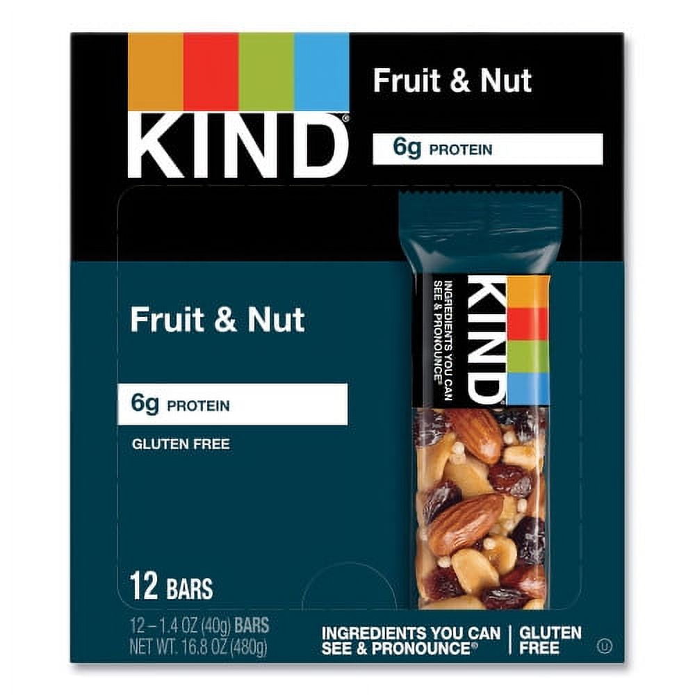 KIND Fruit and Nut Bars, Fruit and Nut Delight, 1.4 oz, 12/Box